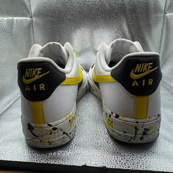 Size‎ 14 Nike Air Force 1 White Black Mens Low Top Athletic Sneakers 315122-111 main image 6